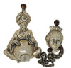 Ali Baba & Queen Morgiana Sterling Silver Vintage Chatelaine Figural Brooch