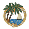Bauman Massa Sailor's Cove Circle Vintage Figural Pin Brooch