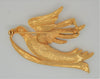 Peace on Earth Holiday Dove Vintage Figural Brooch