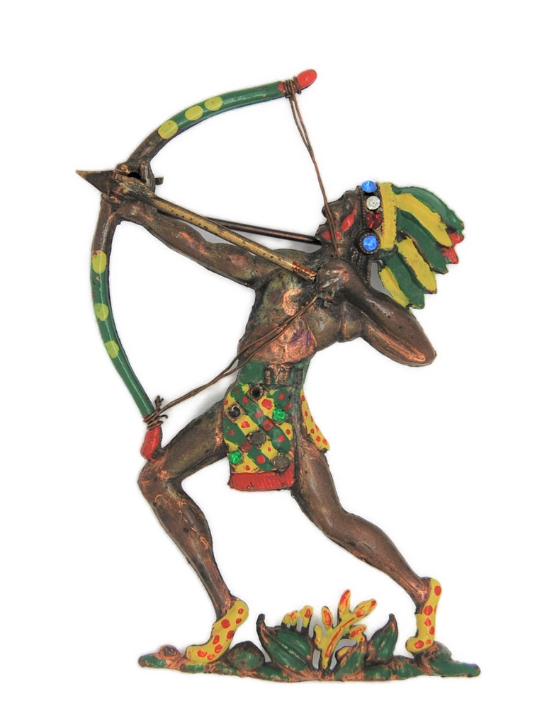 Bauman Massa American Indian Warrior Brave Vintage Figural