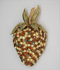 Francois Coro Massive Strawberry Vintage Figural Pin Brooch