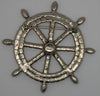 Bauer Ships Wheel Nautical Vintage Figural Patriotic Pin Brooch