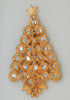 Sparkling Cabs Christmas Tree Vintage Figural Costume Brooch