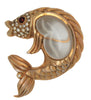 Hobe Jelly Belly Fish Vintage Costume Figural Pin Brooch
