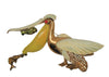 Art Deco Mechanical Pelican Enamel Vintage Figural Pin Brooch 1939