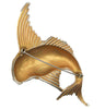 Art Deco Jose Rodriquez Finned Fish Vintage Figural Pin Brooch