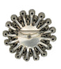 Coro Starburst Rhinestone Paste Circle Dimensional Vintage Pin Brooch - 1940s