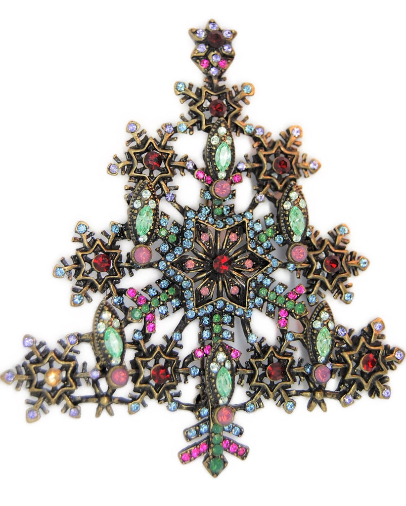 Heidi Daus Massive Christmas Tree Vintage Figural Pin Brooch - Mint ...