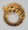 Richelieu Gold & Black Striped Zebra Vintage Figural Pin Brooch