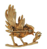Kramer Cheeping Bird on Branch Vintage Figural Pin Brooch
