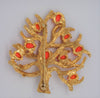 Boucher Fruit Tree Vintage Costume Figural Pin Brooch
