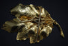 Weiss Floral Enamel Leaf Brooch - Mink Road Vintage Jewelry