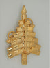 Attruia Guardian Angels Icy Rhinestones Tree Vintage Figural Costume Brooch