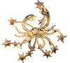 Vale Stevens Crab July Horoscope Vintage Costume Figural Pin Brooch - 1950s