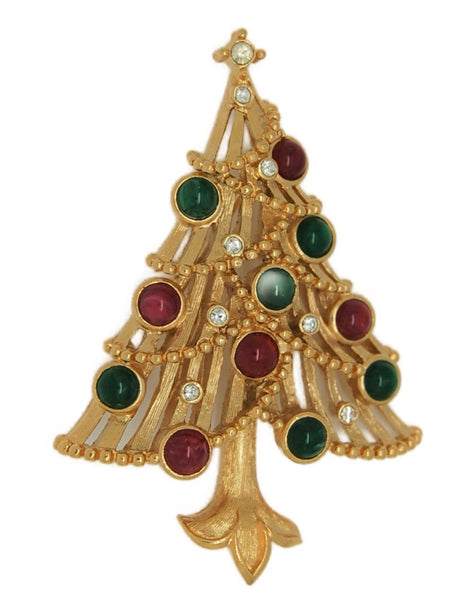 Trifari Christmas Tree Vintage Figural Costume Pin Brooch