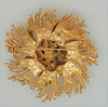 HAR Starburst Floral Gold Tone Vintage Costume Figural Pin Brooch