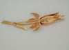 Park Lane Single Stem Blossom Gold Tone & Enamel Vintage Figural Brooch