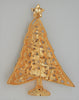 Massive Multi-Stone Christmas Tree Holiday Vintage Figural Pin Brooch