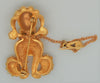 Mandle Pave Pearl Puppy Dog with Hang Pin Leash Vintage Figural Pin Brooch