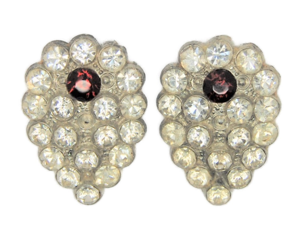 Art Deco Ruby & Rhinestone Dress Shoe Clips Vintage Figural Pin Brooch –  Mink Road Vintage Jewelry, Spheres & Gemstones