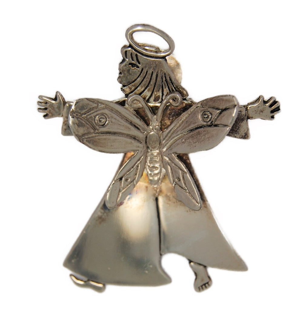 Neiman Emilia Castillo Butterfly Guardian Angel Figural Clip Tree Brooch