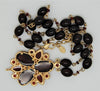 Monet Sparkling Deep Ruby Gold Tone Pendant Vintage Chain Necklace