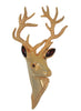 Block Christmas Buck Reindeer Vintage Figural Costume Brooch