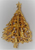 Christmas Branch Rhinestone Tree Figural Brooch - dates to 1970s