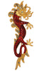 Bob Mackie Enamel Flaming Dragon Vintage Costume Figural Pin Brooch