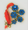 Mamselle Spring-Time Floral Vintage Costume Figural Pin Brooch