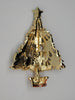 Christmas Bow Flocked & Rhinestone Ornaments Tree Vintage Figural Pin Brooch