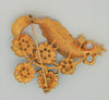 Mamselle Spring-Time Floral Vintage Costume Figural Pin Brooch