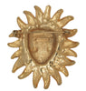 MJ Ent Sun God Mask Gold Tone Vintage Figural Pin Brooch