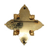 Art Deco Gold Plate Acorn Shield Vintage Figural Pin Brooch