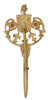 Royal Fleur de Lis Griffin Knight Scepter Vintage Figural Pin Brooch