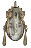 LIDZ Bros NY Glass Face Mask Dress Clip Vintage Figural Pin Brooch