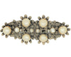 Paul Sargent Floral Pearl Duette Dress Clips Vintage Figural Brooch Set