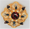 Graziano Royal Jewels Gold Plate Vintage Costume Figural Pin Brooch