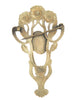 Arts & Crafts Floral Urn Faux Coral Vintage Antique Figural Pin Brooch