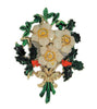 Exquisite Christmas Edelweiss Floral Bouquet Vintage Figural Brooch