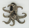 KJL Anthracite Black Ruby Eyed Octopus Vintage Costume Figural Pin Brooch