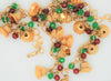 Hobe Christmas String of Bells Dangling Crystals Vintage Necklace