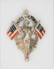 Miss Victory Lady Liberty WW2 Sterling Patriotic Figural Pin Brooch RARE