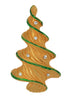 Vero Gold Tone Green Enamel Christmas Tree Vintage Figural Brooch