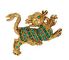 Vendome Fantasy Dragon Lion Dog Vintage Figural Pin Brooch