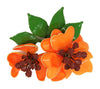 Bright Orange Floral Petals & Blossoms Vintage Figural Pin Brooch