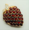 Swarovski Sparkling Ruby Glass Crystal Strawberry Vintage Figural Pin Brooch