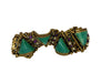 Selro Selini Green Pyramid Lucite Link Vintage Figural Bracelet