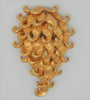 Boucher Floral Curly Pine Cone Vintage Figural Pin Brooch