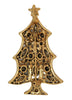 Regency Look-Alike Rhinestone Gold Tone Christmas Tree Vintage Brooch